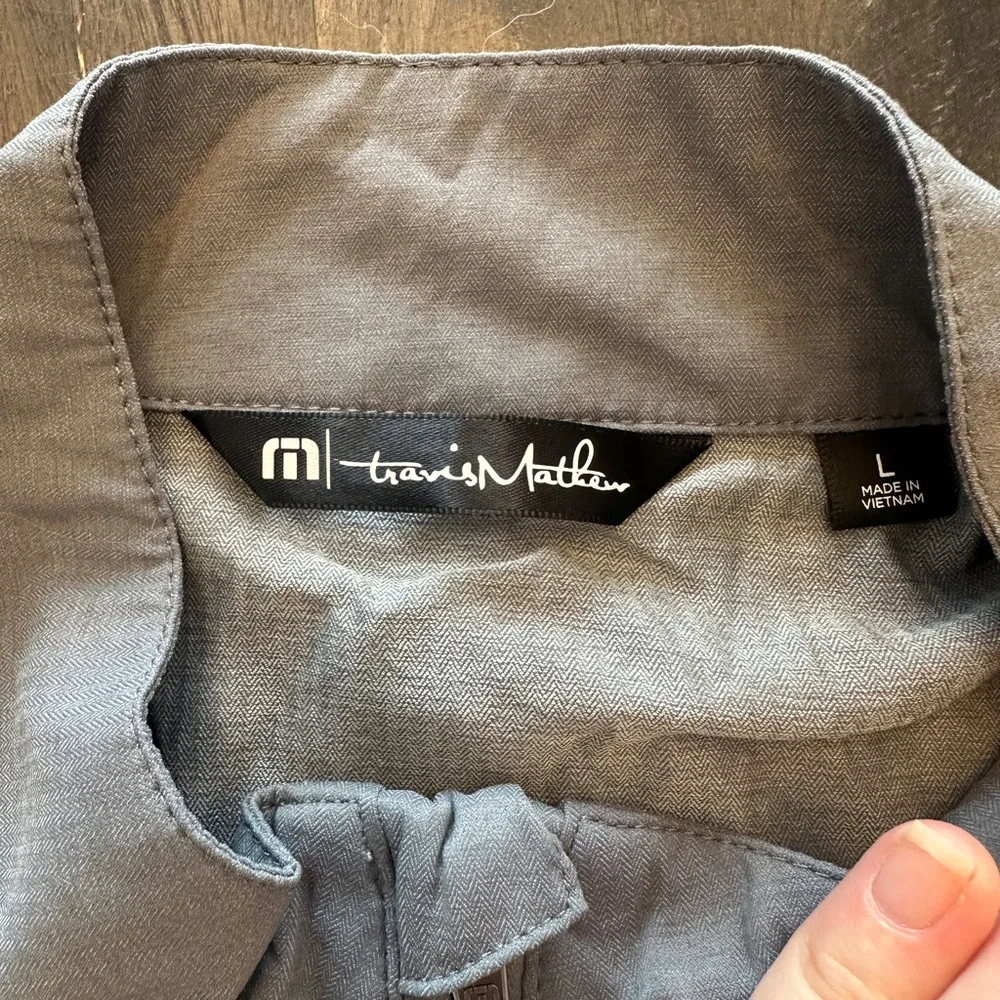 Travis Mathew Gray Lightweight Shirt Jacket